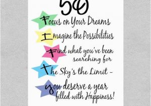 What to Say In A 50th Birthday Card Items Similar to 50th Birthday Card Milestone Birthday