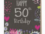 What to Say In A 50th Birthday Card Sarah Kelleher Happy 50th Birthday Card Sarah Kelleher Card