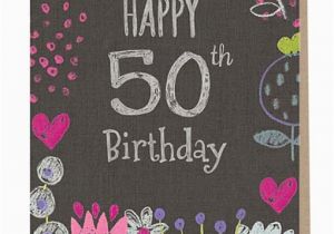 What to Say In A 50th Birthday Card Sarah Kelleher Happy 50th Birthday Card Sarah Kelleher Card