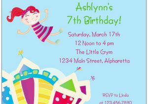 What to Say On Birthday Invitations Bouncy Castle Birthday Invitations Paperstyle