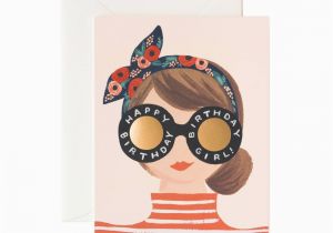 What to Say to A Birthday Girl Birthday Girl Greeting Card by Rifle Paper Co Made In Usa