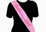 What to Say to A Birthday Girl Pink Birthday Girl Sash In Pink Birthday Party Accessory