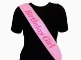 What to Say to A Birthday Girl Pink Birthday Girl Sash In Pink Birthday Party Accessory