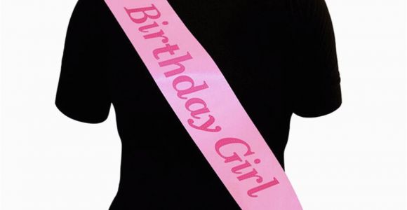 What to Say to A Birthday Girl Pink Birthday Girl Sash In Pink Birthday Party Accessory
