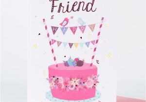 What to Say to A Friend In A Birthday Card Birthday Card Friend Cake Only 1 49