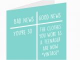 What to Write In A 30th Birthday Card 12 Brutally Honest 30th Birthday Cards
