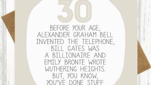 What to Write In A 30th Birthday Card by Your Age Funny 30th Birthday Card by Paper Plane