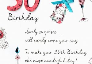What to Write In A 30th Birthday Card Female 30th Birthday Greeting Card Cards Love Kates