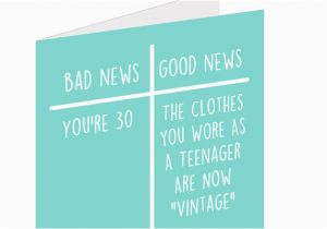 What to Write In A 30th Birthday Card Funny 12 Brutally Honest 30th Birthday Cards