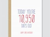 What to Write In A 30th Birthday Card Funny today You 39 Re 10 950 Days Old Happy 30th Birthday Funny