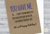What to Write In A Birthday Card for Girlfriend Funny Birthday Card Boyfriend Card Funny Girlfriend Birthday