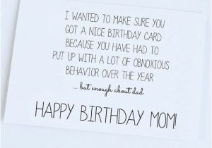 What to Write In A Birthday Card for Mom Funny Quotes to Say to Your Mom On Her Birthday Image