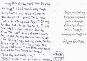 What to Write In A Birthday Card for Mom My Mom 39 S 50th Birthday Card by Masterluigi452 On Deviantart