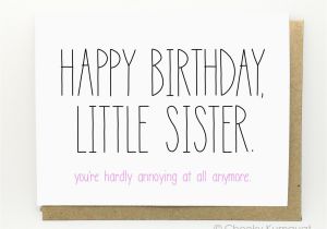 What to Write In A Birthday Card for Sister Funny Birthday Card Birthday Card for Sister by Cheekykumquat