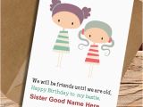 What to Write In A Birthday Card for Sister My Cutest Sister Name Write Birthday Wish Card Pictures