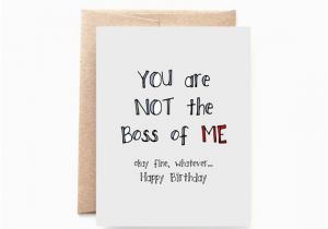 What to Write In A Birthday Card for Your Boss Birthday Card Wife Birthday Card for Boss Not the Boss Of