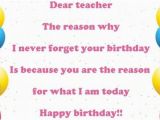 What to Write In A Birthday Card for Your Teacher Happy Birthday Wishes for Teacher Images Messages and Quotes