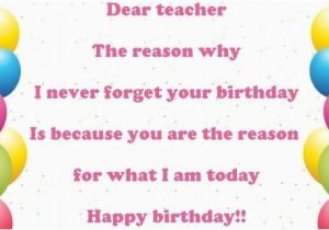 What to Write In A Birthday Card for Your Teacher Happy Birthday Wishes for Teacher Images Messages and Quotes