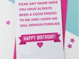 What to Write In A First Birthday Card Best Friend Birthday Card with Name