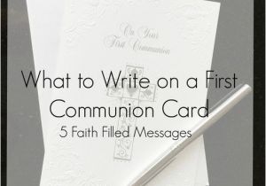 What to Write In A First Birthday Card What to Write On A First Communion Card Blog Messages