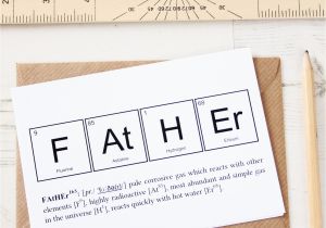 What to Write In Father S Birthday Card Funny Father Elements Card Periodic Table Fathers Day