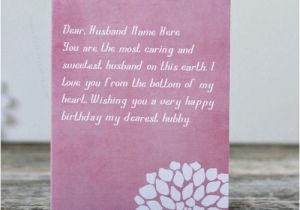 What to Write In Husband S Birthday Card Funny Birthday Card for Husband with Name