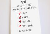 What to Write In Mom S Birthday Card Funny Belated Birthday Card Belated Mother 39 S Day Card Funny