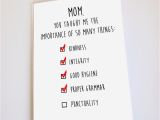 What to Write In Mom S Birthday Card Funny Belated Birthday Card Belated Mother 39 S Day Card Funny