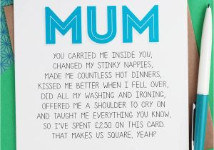 What to Write In Mom S Birthday Card Funny Mum Mother 39 S Day Card by Paper Plane Notonthehighstreet Com