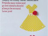 What to Write In Sister S Birthday Card Sweet Sister Birthday Card with Name