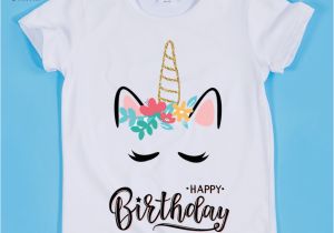 Where Can I Buy A Birthday Girl Shirt Aliexpress Com Buy Girl 39 S Cute Unicorn Happy Birthday