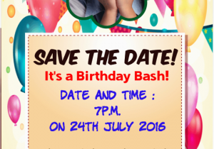Where Can I Make Birthday Invitations Birthday Invitation with Photo android Apps On Google Play