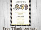 Where the Wild Things are Birthday Card where the Wild Things are Birthday by Maypartyprintables