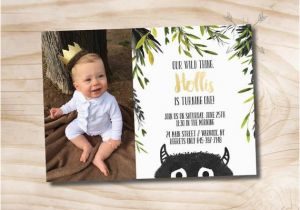 Where the Wild Things are Birthday Card where the Wild Things are Birthday Invitation Let the Wild