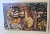 Where the Wild Things are Birthday Card where the Wild Things are Maurice Sendak Greeting Card