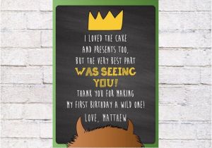 Where the Wild Things are Birthday Card where the Wild Things are Thank You Card Wild Things