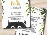 Where the Wild Things are Birthday Invitation Template where the Wild Things are Birthday Invitation Let the Wild