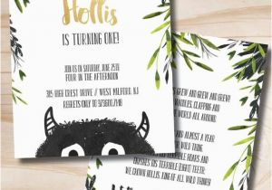 Where the Wild Things are Birthday Invitation Template where the Wild Things are Birthday Invitation Let the Wild