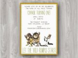 Where the Wild Things are Birthday Invitation Template where the Wild Things are Custom Birthday Party Invitation