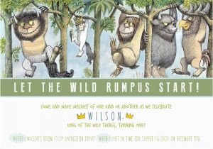 Where the Wild Things are Birthday Invitation Template Wilson 39 S First Birthday event I N S P I R A T I O N