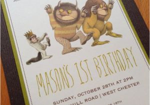 Where the Wild Things are Birthday Invitations where the Wild Things are Birthday Invitation