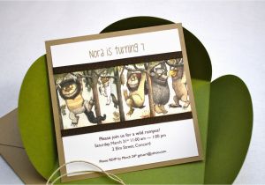 Where the Wild Things are Birthday Invitations where the Wild Things are Birthday Invitation Petal