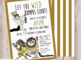 Where the Wild Things are Birthday Invitations where the Wild Things are Birthday Party Invitation