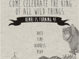 Where the Wild Things are Birthday Invitations where the Wild Things are themed Birthday Invitation and