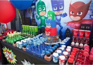 Where to Buy Birthday Decorations Kara 39 S Party Ideas Pj Masks Superhero Birthday Party