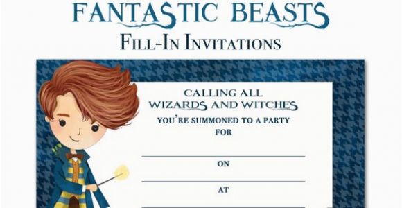 Where to Buy Birthday Invitations Fantastic Beasts and where to Find them Invitation