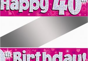 Where to Buy Happy Birthday Banner Holographic Happy 40th Birthday Banner Buy Helium