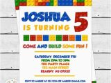 Where to Buy Lego Birthday Invitations Colorful Blocks Birthday Party Invitation Lego
