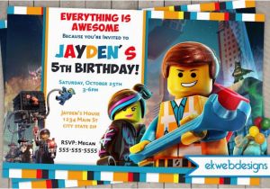 Where to Buy Lego Birthday Invitations the Lego Movie Birthday Invitation