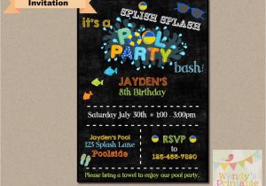 Where to order Birthday Invitations 002 Pool Party Swimming Birthday Invitation Printable